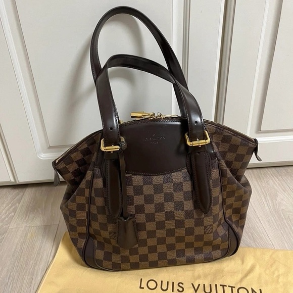 Louis Vuitton Handbags - Louis Vuitton Verona GM Dark Brown Checkered Shoulder Bag